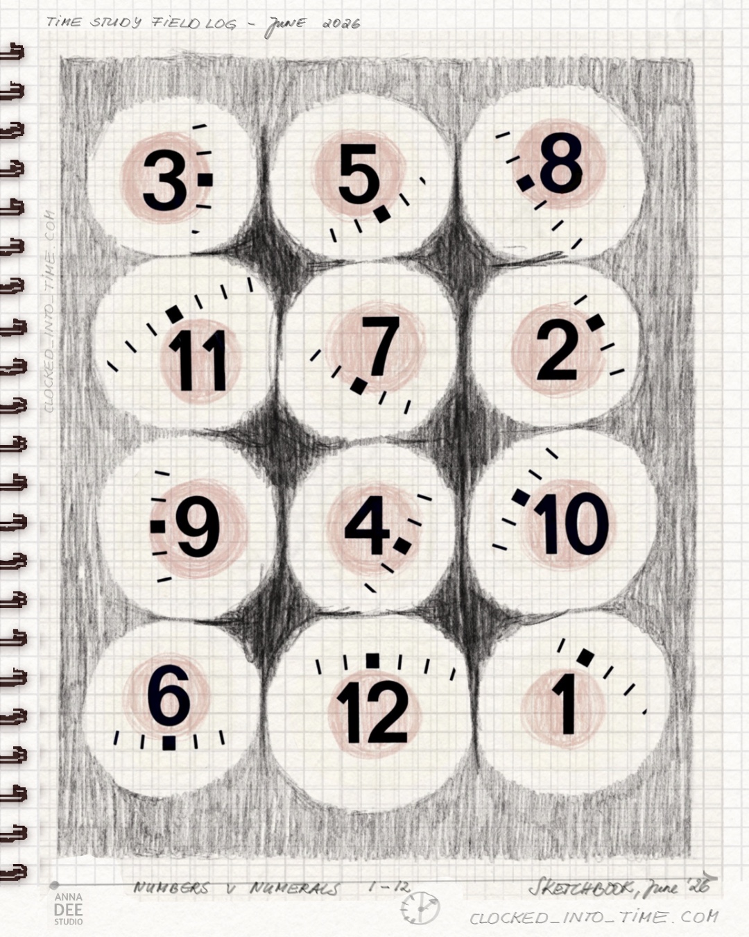 Time Study Field Log june 26 weekly numerals Time Study Field Log june 26 weekly numerals