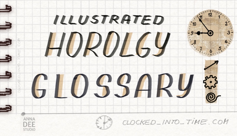 Illustrated horology glossary  time keeping research study CIT Research Timekeeping Story Illustrated by Anna Dee