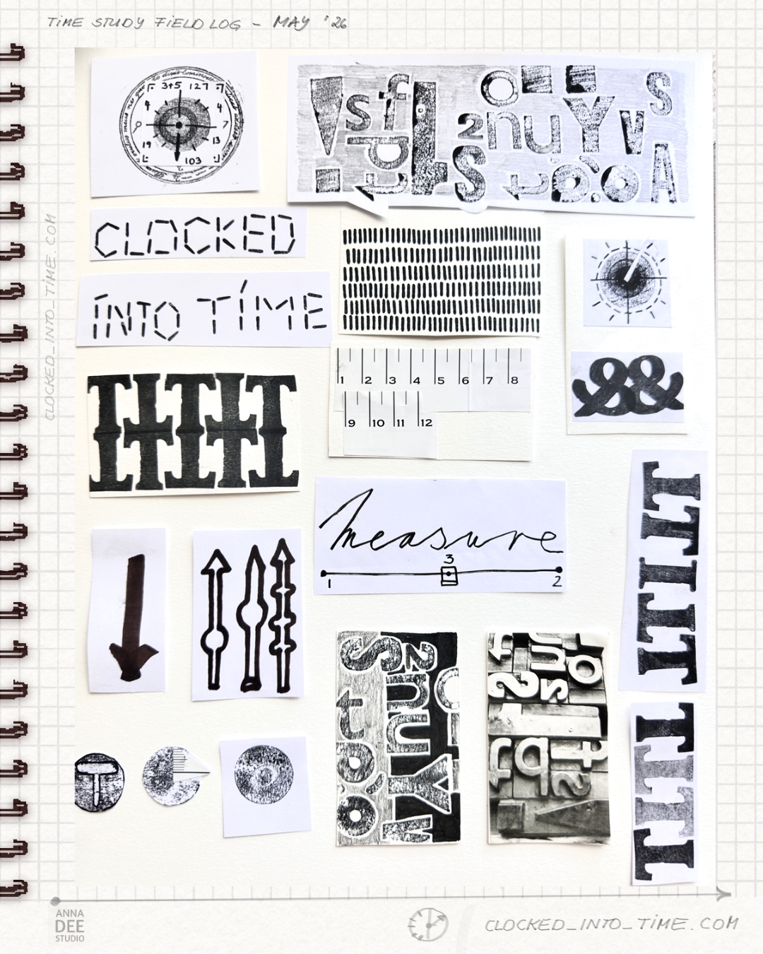 Time Study Field Log May 2026 Typography Timekeeping Research